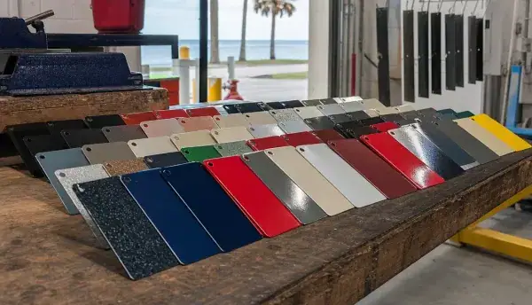 Is powder coating better than paint for marine and boat parts?